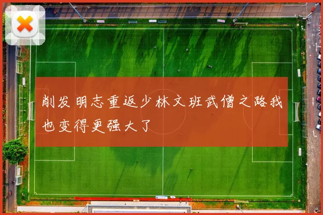 削发明志重返少林文班武僧之路我也变得更强大了